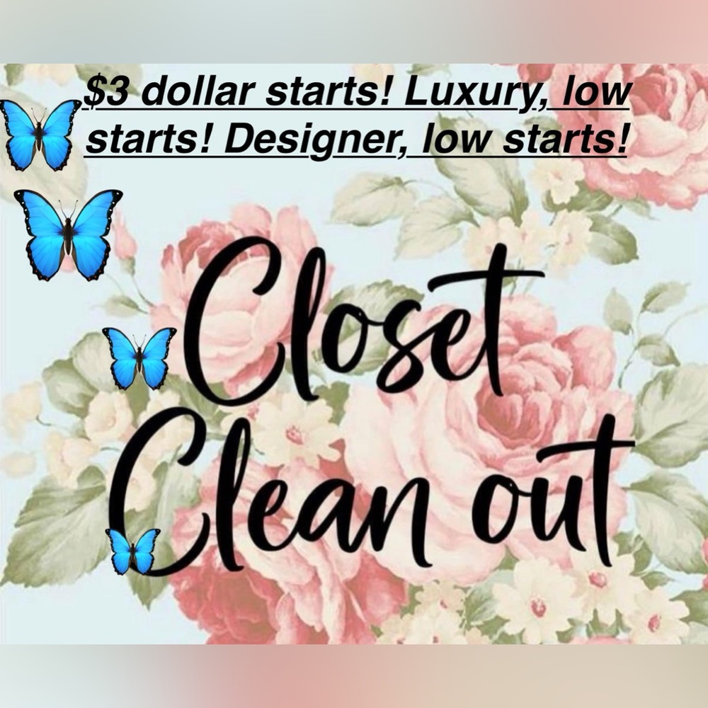 Pop up closet clear out! U know the rules ! Don’t forget the Chanel! See u soon!